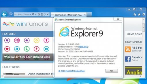 Google Apps    Internet Explorer 9