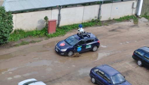 По улицам Даугавпилса ездит автомобиль Google Street View