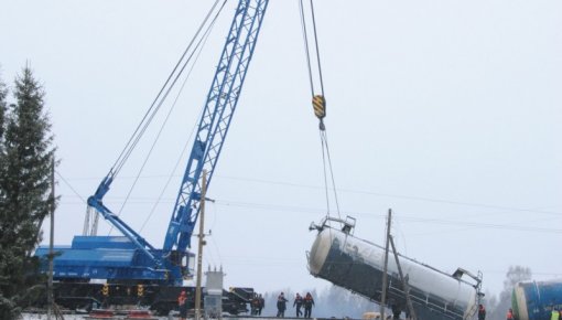 На месте аварии в Науены восстановлено движение поездов