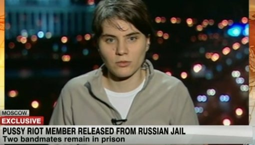 Участница группы Pussy Riot дала интервью CNN