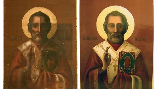 Лик Святителя вновь воссиял в храме