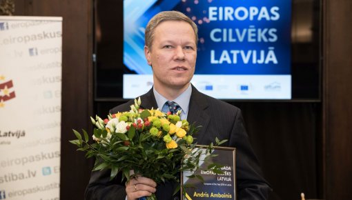 "Человеком Европы в Латвии" стал квантовый физик и математик Андрис Амбайнис