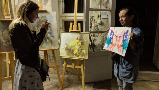 Первые впечатления о Ночи искусств в Даугавпилсе