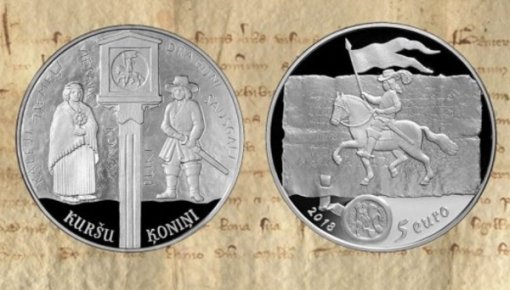 Банк Латвии выпустит серебряную монету "Куршские короли"
