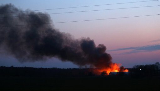 При пожаре в Балвском крае погибли домашние животные