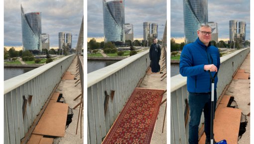 Жители о состоянии Вантового моста: «Можно еще положить кусок ковра или линолеума...»