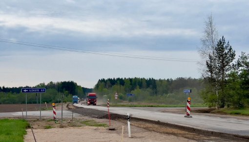 Дорога Свенте-Илуксте: продолжается реконструкция, водителям стоит запастись терпением
