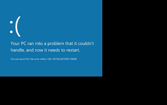 На "синий экран смерти" в Windows 8 поместили смайлик