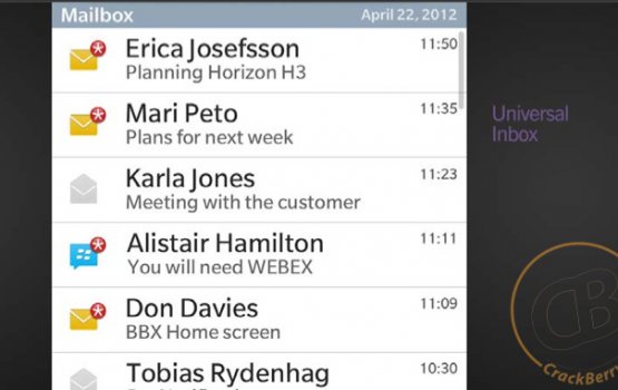 ��������� ������ ����������������� ���������� �� Blackberry 10