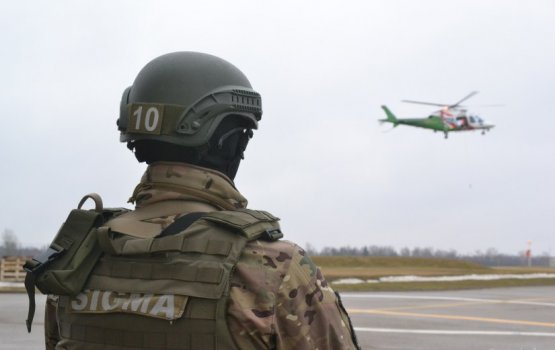 Отряд спецназа «Сигма» продемонстрировал захват с воздуха