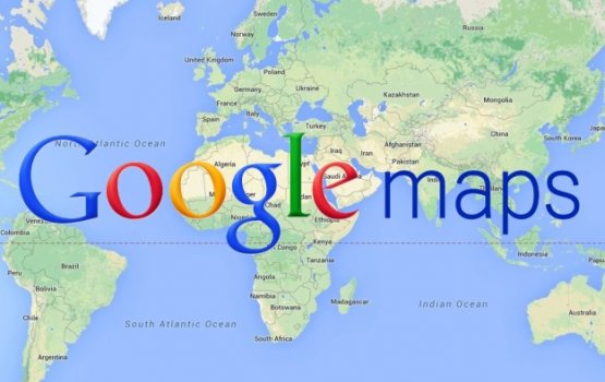������� ������ � ����� ���������� � ������� Google Maps