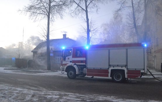 Пожар на улице Страдниеку