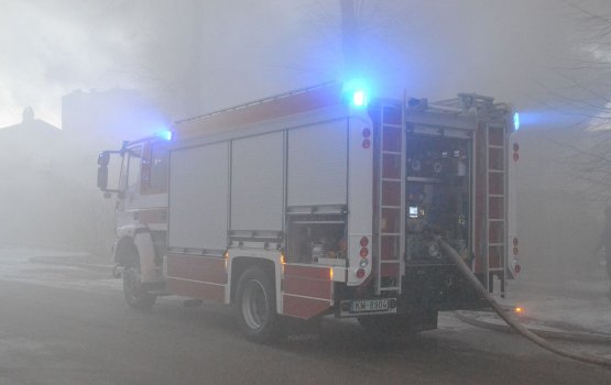 Пожар на улице Страдниеку