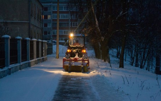 На уборку снега брошены все силы