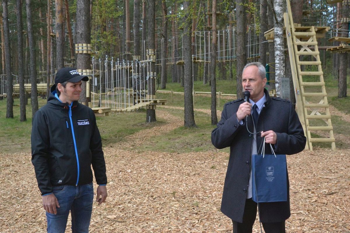 Daugavpilī jauns tūrisma objekts – piedzīvojumu parks “Daugavpils Tarzāns”