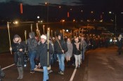 День Лачплесиса завершился факельным шествием