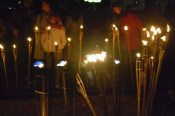 День Лачплесиса завершился факельным шествием