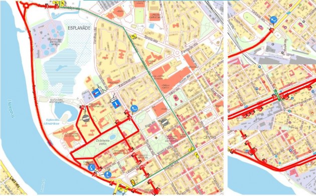 В субботу на многих улицах города ограничат движение транспорта (СХЕМЫ)