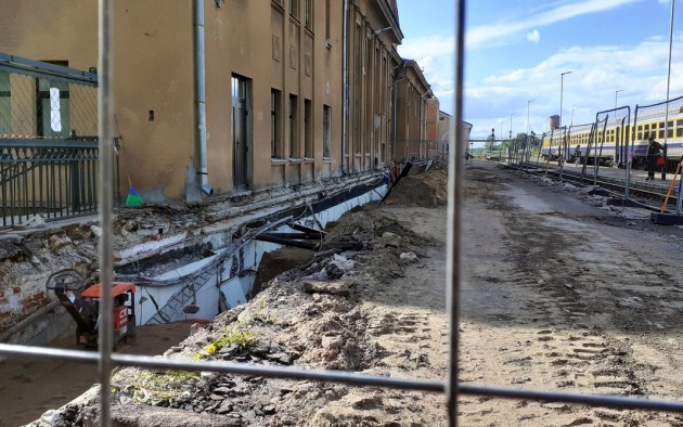 Большой ремонт на Даугавпилсском вокзале закончат к августу