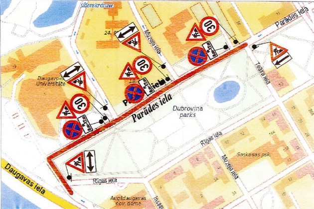 Движение в центре на участке ул. Парадес ограничено до конца лета
