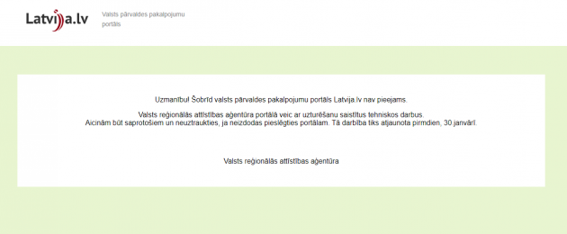 Восстановить портал Latvija.lv пока не удалось