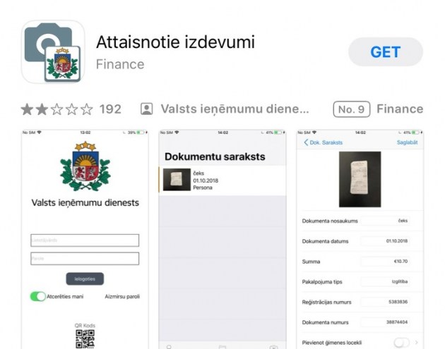 «Скорее всего, чеки не попадут в EDS!» СГД призывает не использовать приложение “Attaisnotie izdevumi”