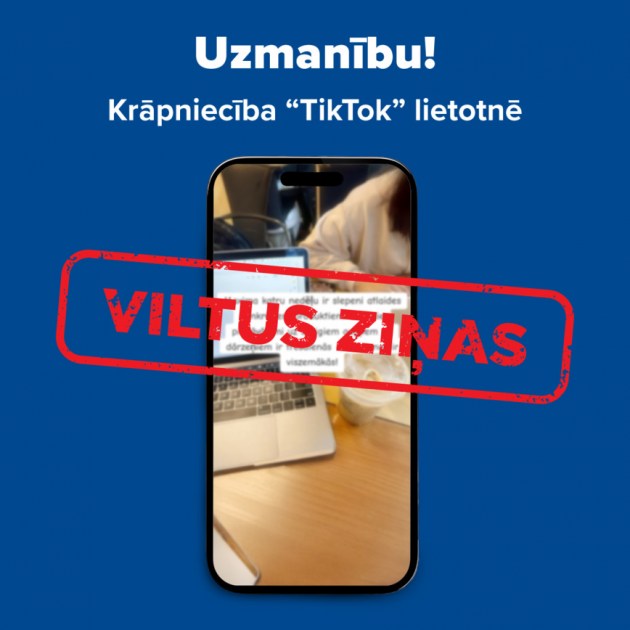 «Maxima» предупреждает о мошенничестве в TikTok