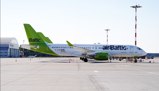 ��-�� ��������������� ��������� ������� ������ airBaltic �� �������� ������������� � ����