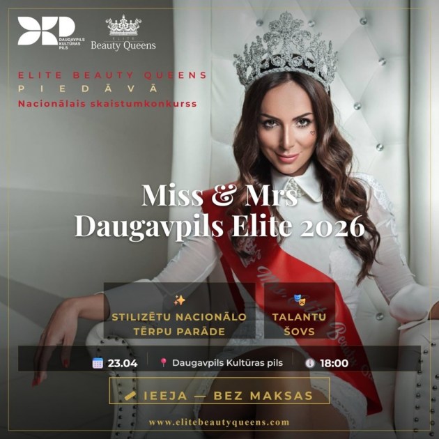 ��� �������, ����� � �������: � ����������� ������� Miss & Mrs Daugavpils Elite 2026